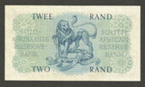 1961 South African Reserve Bank Two Rands Banknote Van Riebeeck P# 105a UNC