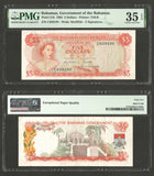 1965 Bahamas 5 Dollars Banknote Pick 21b With 3 signatures Choice VF 35 EPQ