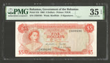 1965 Bahamas 5 Dollars Banknote Pick 21b With 3 signatures Choice VF 35 EPQ