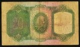 1949 Bank of Portugal 20 Escudos Banknote Pick No. 153a Antonio Luiz de Meneses