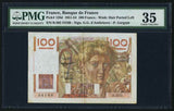 1952 France 100 Francs Banknote P128d Farmer Oxen People Dockside PMG Choice VF