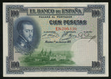Currency 1925 Spain 100 Pesetas Banknote Republican Issue of 1936 P#69c XF+