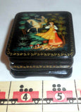 Palekh Russian Lacquer Box Vasilisa The Beautiful & Moon Horseman Artist Signed