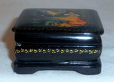 Palekh Russian Lacquer Box Vasilisa The Beautiful & Moon Horseman Artist Signed