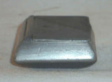 Antique Pewter Snuffbox Snuff Box Curved Bottom & Flat Hinged Lid Crowned X Mark