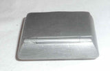 Antique Pewter Snuffbox Snuff Box Curved Bottom & Flat Hinged Lid Crowned X Mark