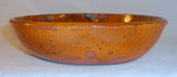 Antique Yellowish-Brown Redware Manganese Sponged Lead Glazed Deep Dish SE PA