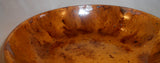 Antique Yellowish-Brown Redware Manganese Sponged Lead Glazed Deep Dish SE PA