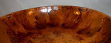 Antique Yellowish-Brown Redware Manganese Sponged Lead Glazed Deep Dish SE PA