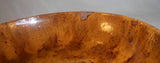 Antique Yellowish-Brown Redware Manganese Sponged Lead Glazed Deep Dish SE PA