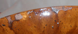 Antique Yellowish-Brown Redware Manganese Sponged Lead Glazed Deep Dish SE PA