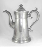 Antique Freeman Porter Pewter Coffee Pot Tall Lighthouse Shape Westbrook Maine