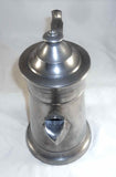 Antique Freeman Porter Pewter Coffee Pot Tall Lighthouse Shape Westbrook Maine