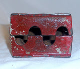 Old Cast Iron J & E Stevens Still Penny Bank 2-Story Victorian House 2 Chimneys