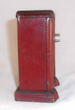 Antique Cast Iron Kenton Toys Red Painted Radio Penny Bank with Combination Lock