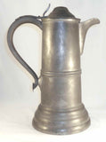 Old Tall Reed & Barton Pewter Flagon with Hinged Lid Applied Handle w/ Heart End