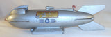 Vintage Advertising Rocket Mechanical Coin Bank by Duro Mold Detroit MI USA