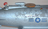 Vintage Advertising Rocket Mechanical Coin Bank by Duro Mold Detroit MI USA
