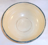 1992 Glazed Stoneware Deep Bowl Houses Trees Hay Creek Pots Bldg. Russell Henry