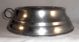 Antique Pewter Spittoon Round Base & Funnel Shaped Lid Wm. Savage Middletown CT