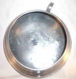 Antique Pewter Spittoon Round Base & Funnel Shaped Lid Wm. Savage Middletown CT