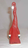 Hand Carved Polychrome Painted Wood Folk Art Tall Santa Figure by Doug Shaw