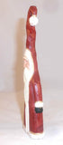 Hand Carved Polychrome Painted Wood Folk Art Tall Santa Figure by Doug Shaw