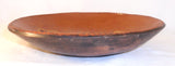 2004 Redware Reproduction Slip Decorated 8 1/2" Deep Plate Cock's Comb Flower by Greg Shooner