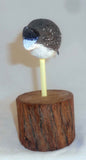 1989 Carved Wood Polychrome Painted Shorebird Decoy Signed Glenn Prince '89