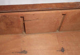 Antique Wood Wooden Primitive Slide Lid Box W/ Flat Profile & Modified Interior