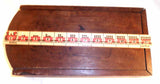 Antique Wood Wooden Primitive Slide Lid Box W/ Flat Profile & Modified Interior