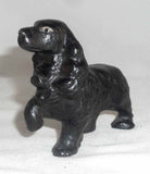 Vintage Cast Iron Figural Painted Bottle Opener Black Cocker Spaniel Dog