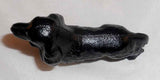 Vintage Cast Iron Figural Painted Bottle Opener Black Cocker Spaniel Dog