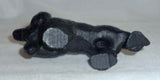 Vintage Cast Iron Figural Painted Bottle Opener Black Cocker Spaniel Dog