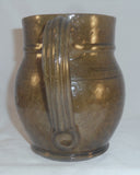 Antique 1938 Thomas Stahl Glazed Redware Pitcher Powder Valley PA For the Grafes