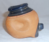 1949 Redware Single Quill Opening Slip Cup or Trailer Glazed Top Russell Stahl