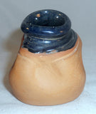 1949 Redware Single Quill Opening Slip Cup or Trailer Glazed Top Russell Stahl