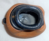 1949 Redware Single Quill Opening Slip Cup or Trailer Glazed Top Russell Stahl