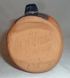 1949 Redware Single Quill Opening Slip Cup or Trailer Glazed Top Russell Stahl