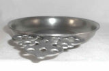 Vintage Pewter Porringer Handle w/ Flowers & Crescents Jay Stauffer of Lititz PA