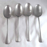 Lot of Four Pewter Tablespoons By Jay Thomas Stauffer Lititz Pennsylvania USA