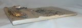 Contemporary Sterling Silver 3D Mountain Lake Front Scene Houses & Moored Boats