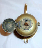 Antique Brass Gimbaled Fluid Lamp Swivel Tank for Hanging Hinged Wick Cover