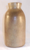 Vintage Salt Glazed Gray Colored Cylindrical Undecorated Stoneware Tall Jar