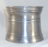 Antique American Pewter Inkwell Glass Insert Attributed to Trask Shop Beverly MA