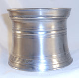 Antique American Pewter Inkwell Glass Insert Attributed to Trask Shop Beverly MA