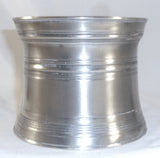 Antique American Pewter Inkwell Glass Insert Attributed to Trask Shop Beverly MA