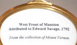 Mount Vernon Collection Mansion West Front Image By Savage Ashley Enamels Box