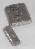 Antique Silver Colored Metal Match Safe or Vesta Raised Black-eyed Susan Flowers