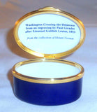 Collection of Mount Vernon Enameled? Box George Washington Crossing The Delaware